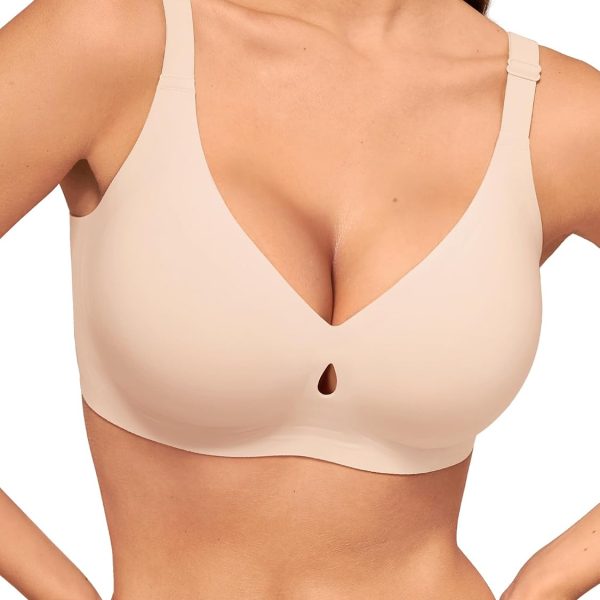 Bras for Women No Underwire Wireless Bras - Seamless Push Up Full Coverage Bralettes Comfortable Everyday Bra