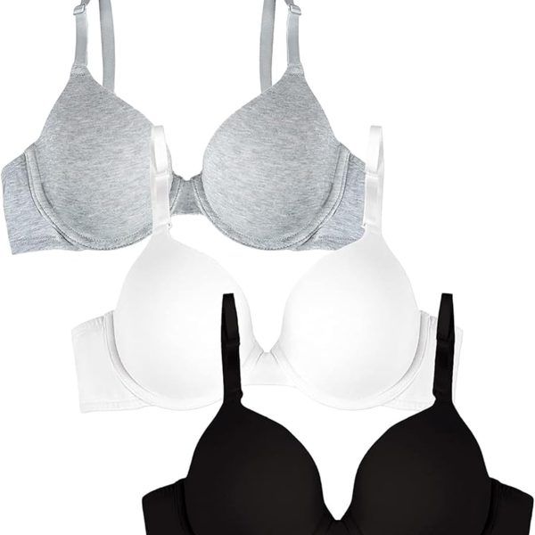 Women's Smooth Cotton T-Shirt Bra - Ultra-Soft, Flexible, and Invisible Under Tees